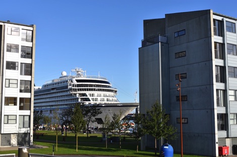 View from Junior Suite at First Hotel Aalborg